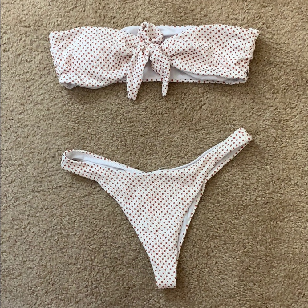 Billabong rose polka dot two-piece bikini